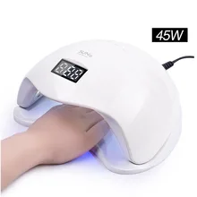 Светодиодный светильник 45 W Сушилка для ногтей ЖК-дисплей Дисплей 24 светодиодный Сушилка для ногтей лампа для маникюра Гель-лак Авто Сенсор таймер лампа для сушки гелевых ногтей