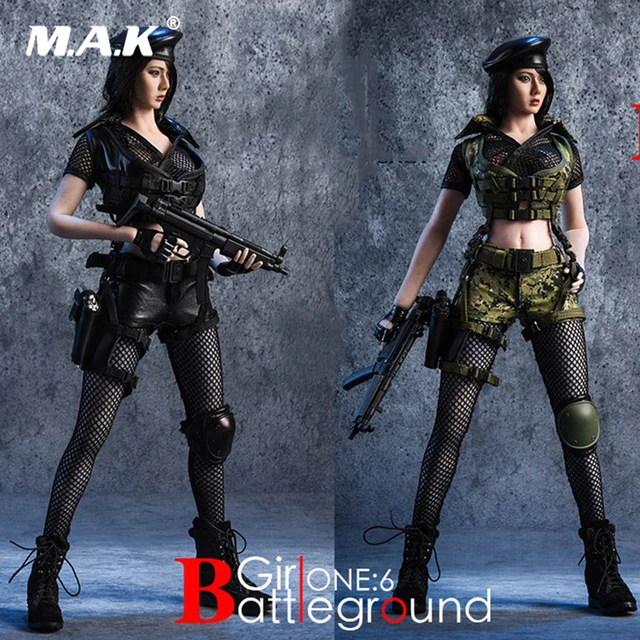 18XG13A/B 1/6 Scale Female Clothes Set Battlefield Girl Clothing &  Accessories Set Model for