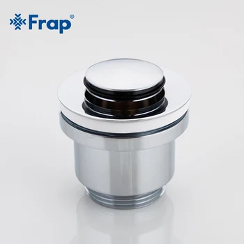 

Frap new bathtub Drain Bath Basin Overflow Hole Sink Tap Push Button Pop up Waste Plug Slotted Kitchen Sinks Drains F61 F62