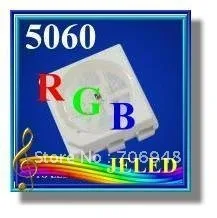 5060 цветная(rgb) Светодиодная лампа smd Тип 500 шт./лот