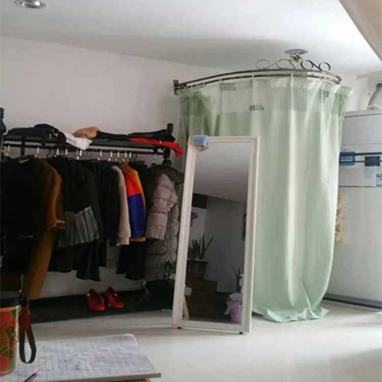 

Clothes shop changing room curtain shelf curtain frame