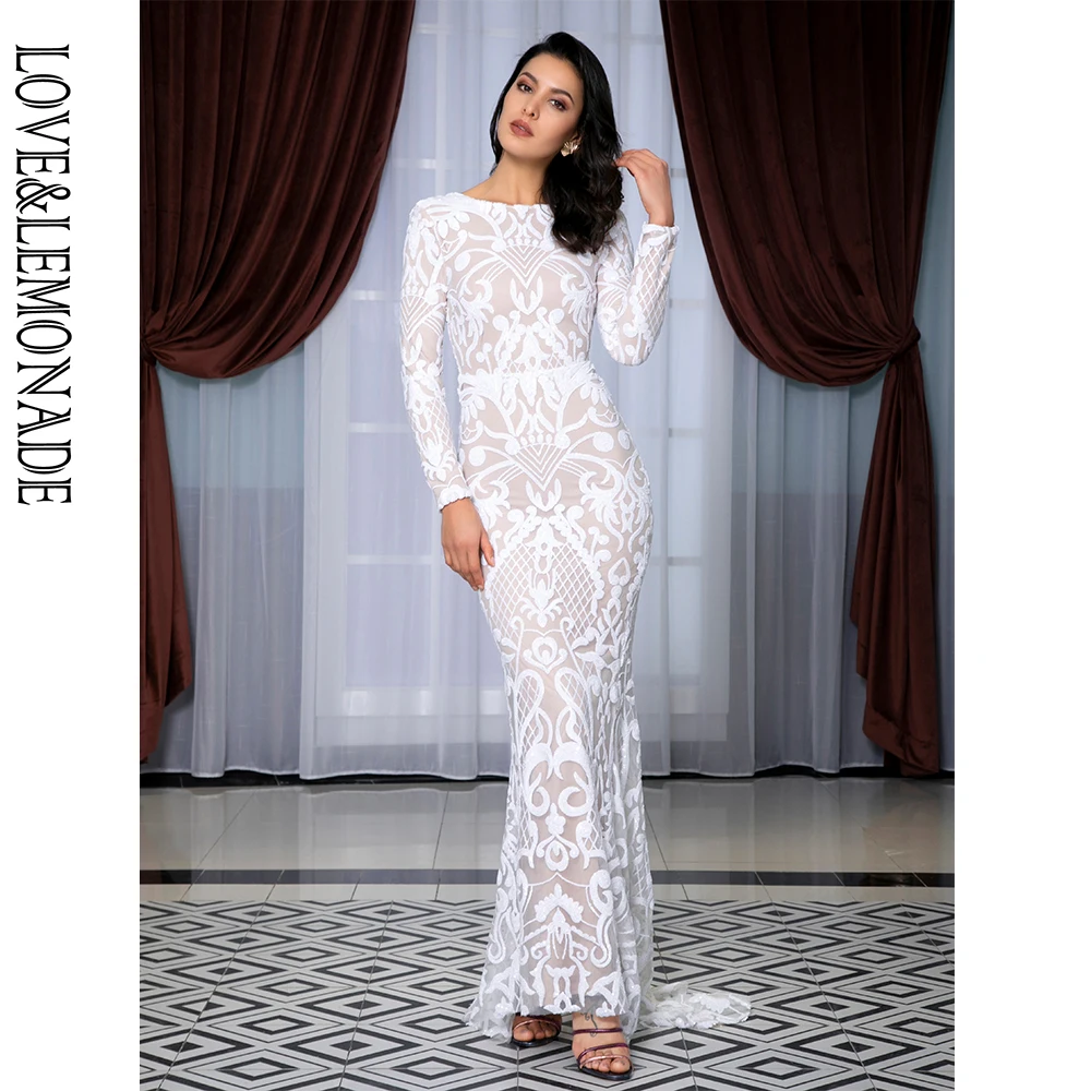 LOVE&LEMONADE  Sexy Round Neck Open Back