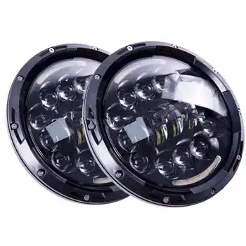 

2Pcs Led Headlight 7 Inch Hi-Lo Beam 90W Halo Ring DRL Light For Jeep Wrangler 1997-2016 Lada Niva Offroad 4x4