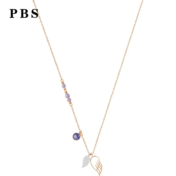 

PBS Original Copy High Quality 1:1 Exquisite Angel Wings Necklace With Logo Free Of Charge Wholesale Manufacturers