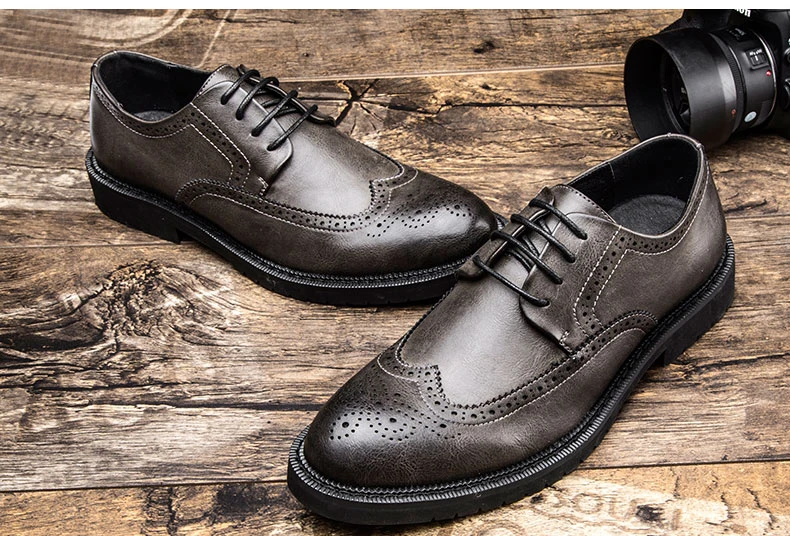 MIYAGINA/Новинка года; мужские туфли на плоской подошве высокого качества из натуральной кожи; брендовые оксфорды; весенние мужские деловые туфли