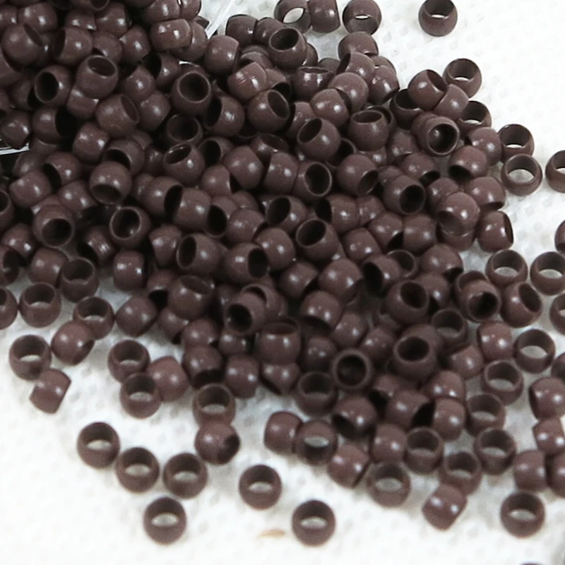 HARMONY (1000 Pieces per bottle)2.9x1.9x2.0mm Copper Nano Ring/ Beads Without silicone for Nano tip Hair Extensions
