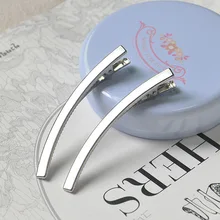 10 шт./лот, 8 см, толстый изогнутый Утконос, зажим для волос, аксессуары для волос, шпилька, материал, бант, аксессуары