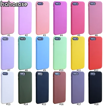 

1000pcs Candy Color Matte Frosted Shockproof For iPhone XS Max XR X 8 7 6 6S Plus Full Protective Soft Silicone TPU Cover Case