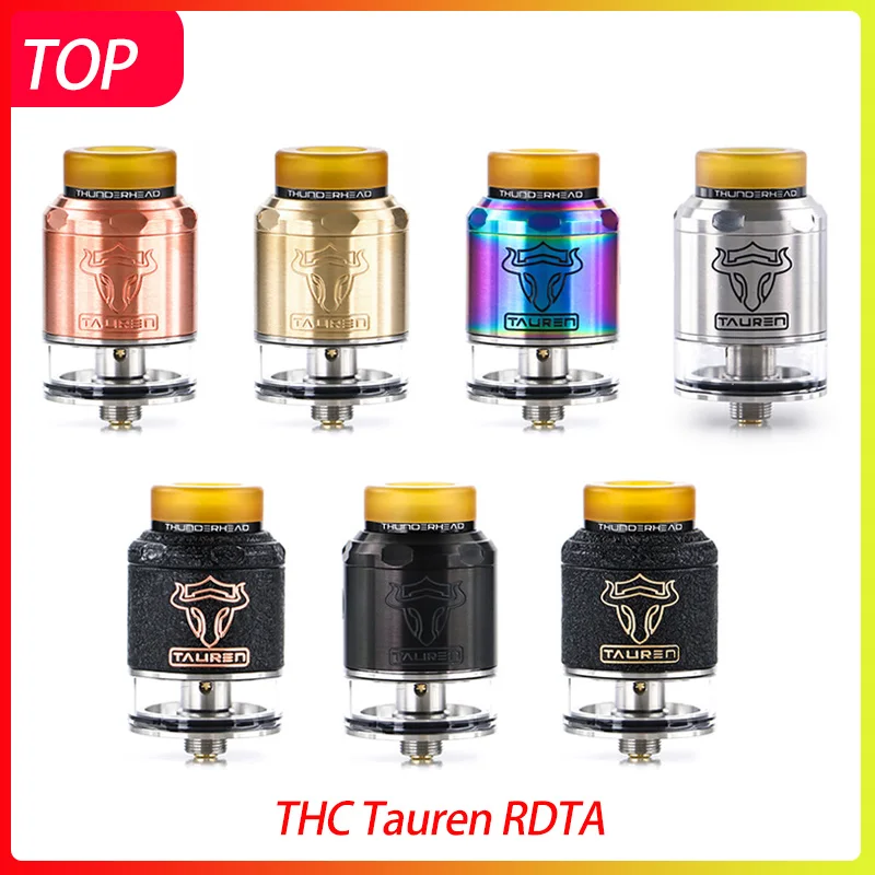 Оригинальный THC Tauren RDTA бак двойной 28 микровоздушных отверстий распылитель вейп