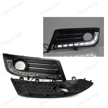 

2pcs/set 12V Car Led Daytime Running Lights DRL Turn Signal for C/itroen C-Q/uatre 2012 - 2013 Guiding Light Style
