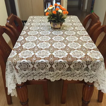 

Floral Pattern Lace Table Cloth Kithcen Dinning Tablecloth Translucent Tea Table Cloth Home Decoration Table Cover Tafelkleed