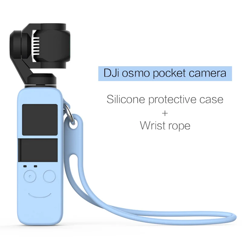 

Camera Silicone Protective Cover Wrist Rope Set Silicone Protective Cover Wrist Rope for Dajiang Lingbi Osmo Pocket