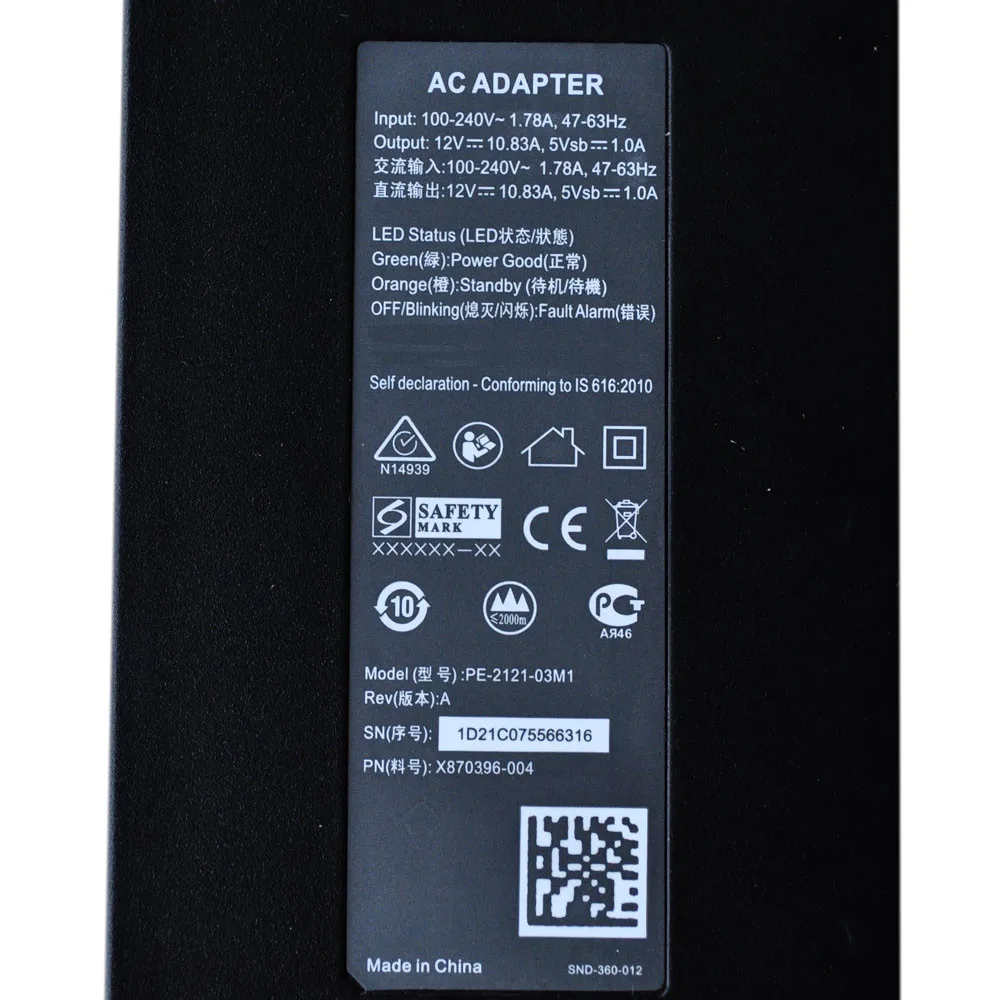 UK адаптер переменного тока зарядное устройство Кабель питания Шнур для Microsoft Xbox One консоли