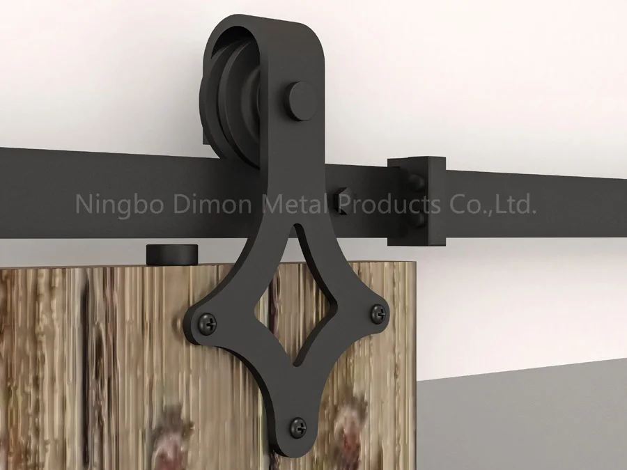 dimon-customized-black-color-america-style-carbon-steel-sliding-wooden-door-hardware-dm-sdu-7205