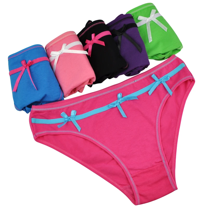 Нижнее белье LOBBPAJA женские хлопковые трусы с бантом и низкой талией|ladies knickers|briefs