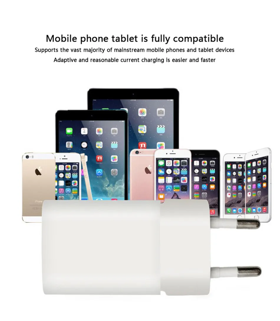 !ACCEZZ EU Plug Quick Charger Adapter Travel Wall Fast Charging For iPhone X 8 Samsung Universal Mobile Phone USB Charge Adapter (5)
