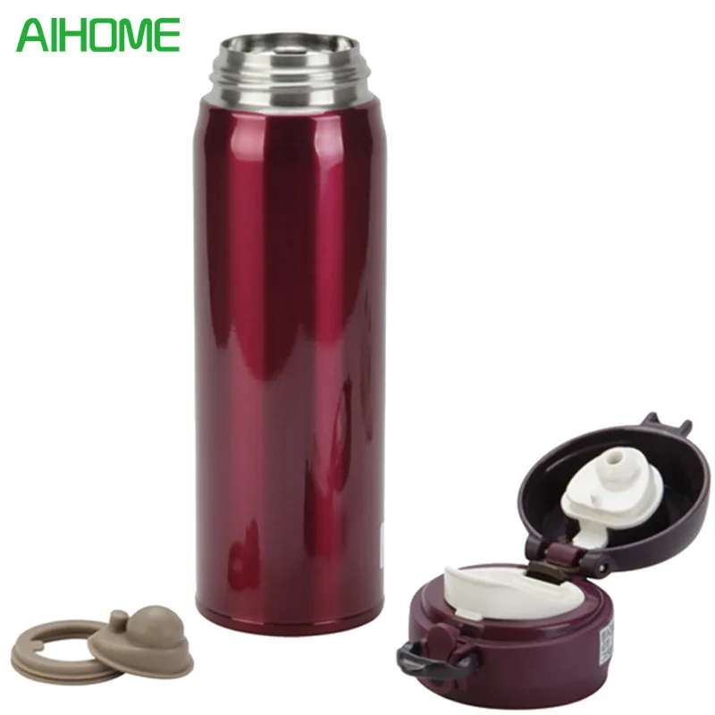 

500ml Travel Outdoor Thermoses Bottle Stainless Steel Thermoses Cup For Coffee Tea Soup Keep Temperature Vacuum Flasks Drinkware