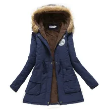 2017 Winter Coat Women jacket Parka Casual Outwear Military Hooded Thickening Cotton Coat Winter Jacket Fur Coats Women Clothes