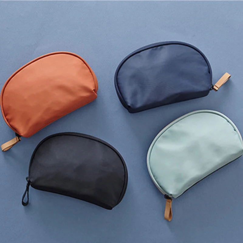 

Valenkuci Fashion Mini Semi-circle Shell Cosmetic Bag Storage Makeup Bags Female Cosmetic Bag Waterproof Small Organzier Bag
