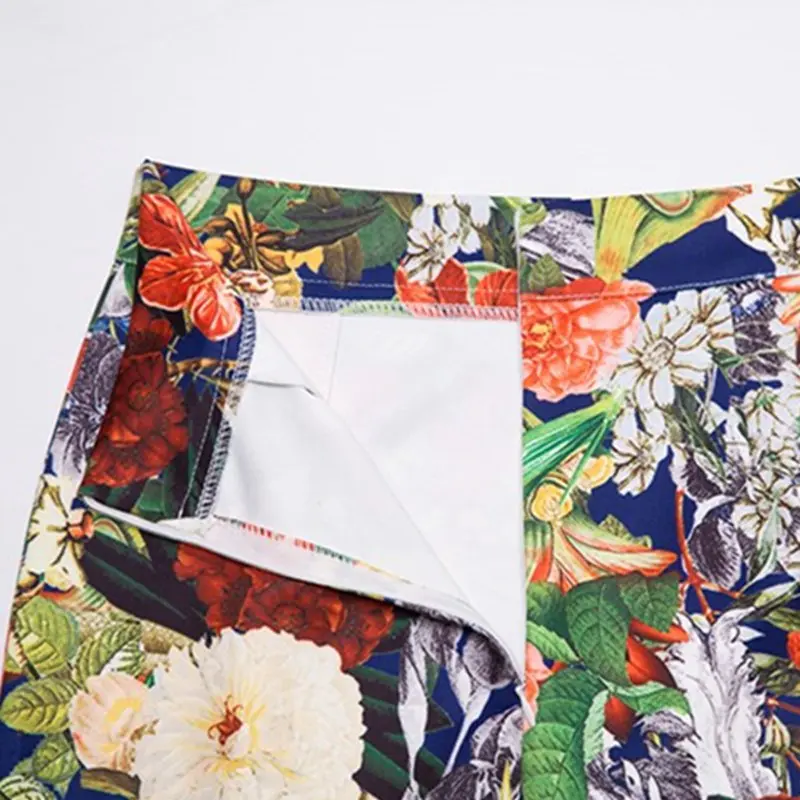 SEXMKL женские юбки с цветочным узором Лето Мода Высокая талия сексуальная элегантная стрейч Офисная Женская юбка мини-юбка карандаш