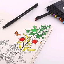 12 шт./компл. маркеры эскиз 0,4 мм цветной Профессиональный фетровый наконечник тонкая ручка-закладка рисунок художественная роспись волоконная маркер ручка