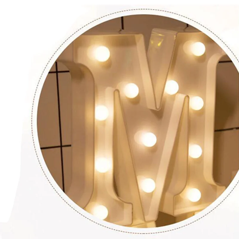 LED Letter decor Night Light Marquee Sign Alphabet Lights Lamp Home Club Outdoor Indoor Wall Wedding Decor Valentine's Day Gift (11)