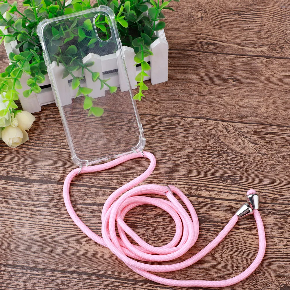

TPU Phone Case Cover Crossbody with Strap 1.5m long Rope Cord for Huawei P30 P20 Lite Plus P30 pro Mate 10 20 Pro