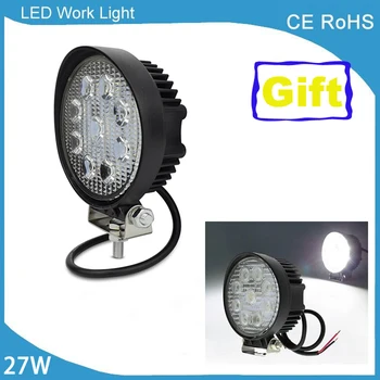 

2pcs 4 Inch LED Work Light Bar 27W for Indicators Motorcycle Driving Offroad Boat Car Tractor Truck 4x4 SUV ATV Flood 12V 24V DC