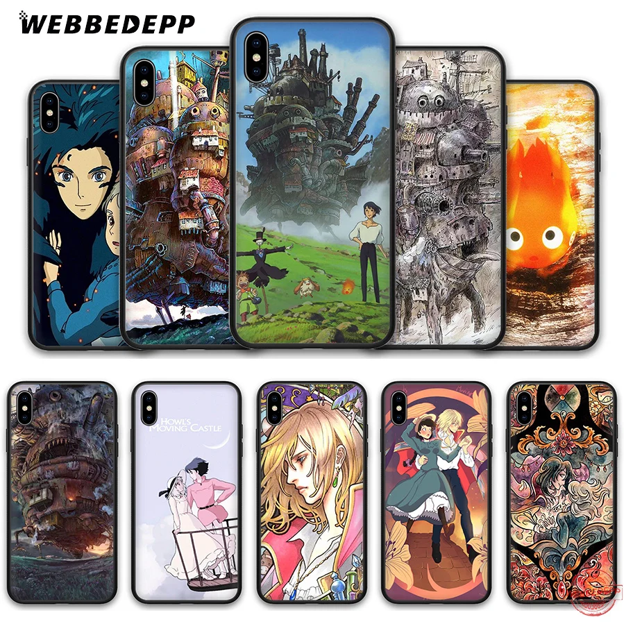 WEBBEDEPP Howl's Howls Moving Castle Soft Silicone Case for iPhone 8 7 6S 6 Plus 11 Pro XS Max XR X 5 5S SE Back Shell | Мобильные