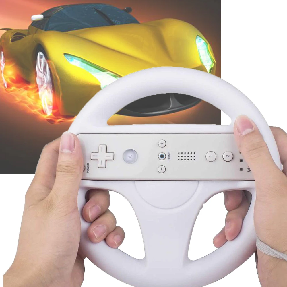 

Steering Wheel For Nintendo Wii Remote Multi-Colors Racing Game Steering For Wii Controller For Nintendo Wii Accessories