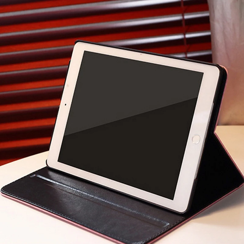 Смарт часы кожаный чехол для нового iPad 2017/2018 air/air 2 2/3/4 pro 9 7 &quot3D вышитые Розовая
