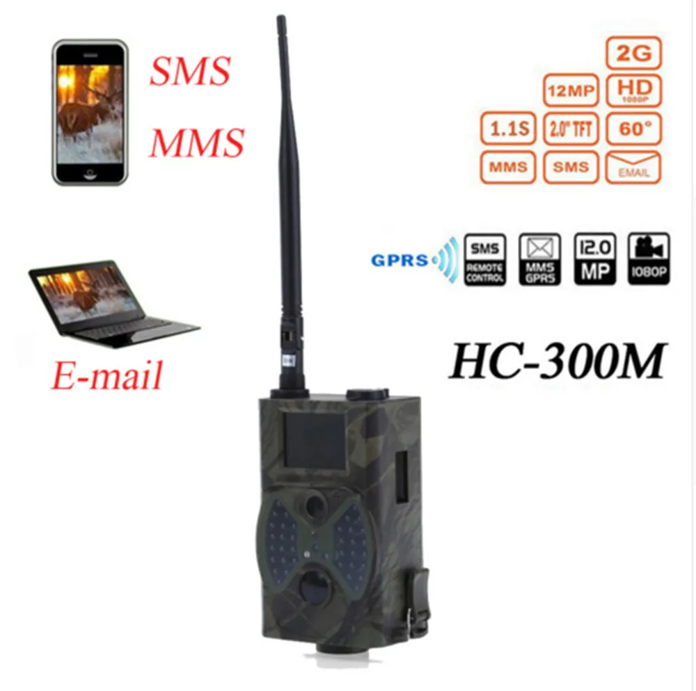 

HC300M 12MP 940nm Night Vision Hunting Camera Infrared Hunting Trail Camera Mms Gsm GPRS 2G Photo Trap
