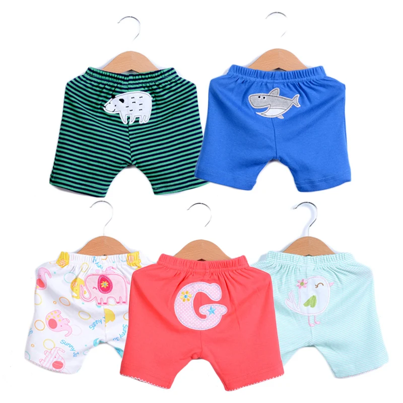 5Pcs Newborn Baby Boy Shorts Summer Baby Girl Short Pants Infant Cotton