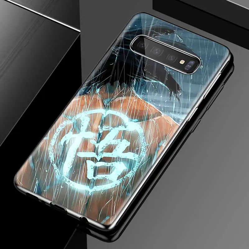 Dragon Ball Z тату мультфильм чехол для samsung Galaxy S10 5G S10e S9 S8 Plus Note 9 10 105G Plus A50 A30 A70 закаленное стекло чехол