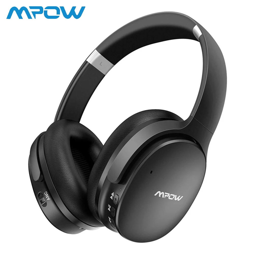 

Mpow H10 Music Headsets Upgraded Wireless Headset Foldable Headphones with 25H Playing Time Active Noise Cancelling Headphones