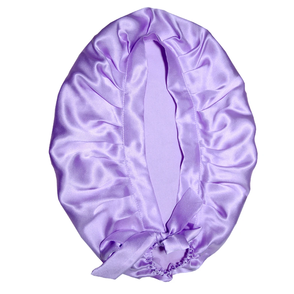 100% Pure Silk Sleep Hats Wrap Night Cap Hair Care Bonnet Women's Hat