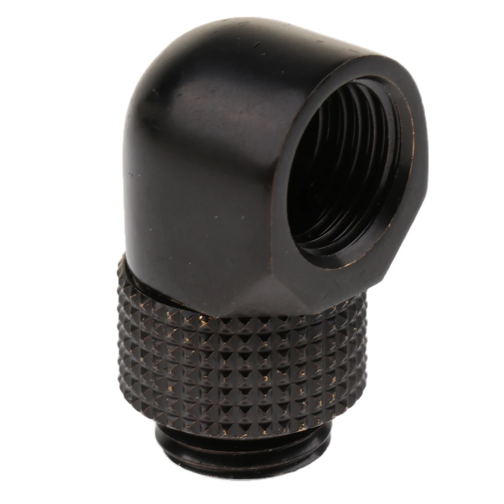 G1/4 Inch Rotary Multi-Link Adapter Fitting for Water Cooling System Black