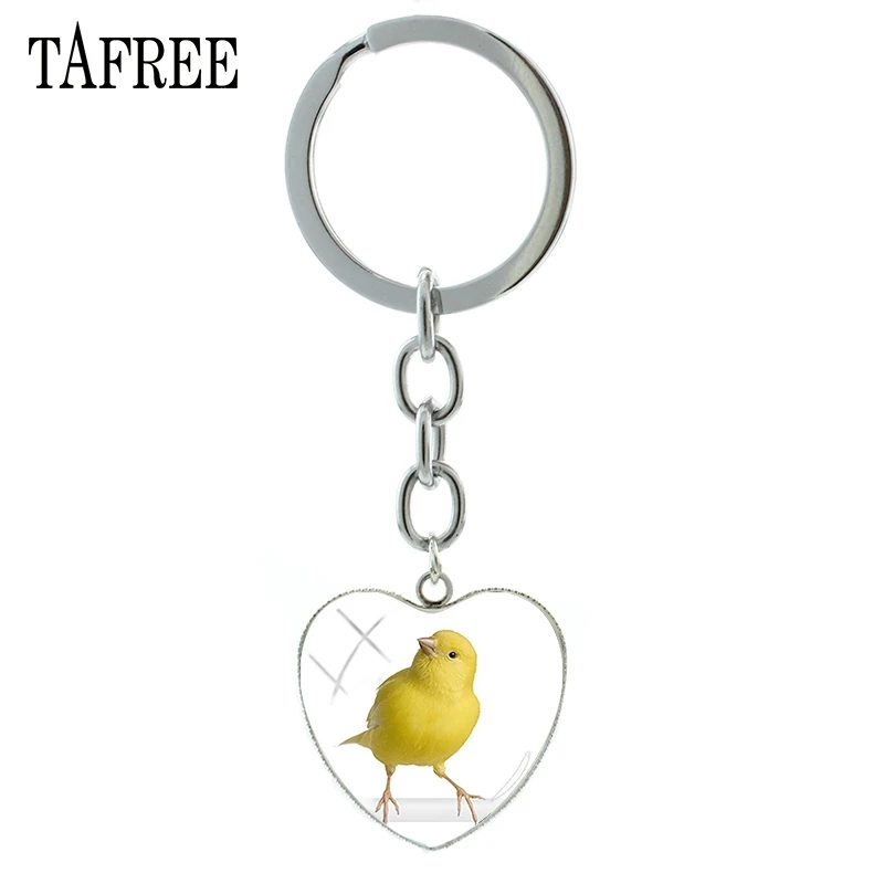 Лидер продаж брелки TAFREE в виде желтых канареек птиц сердец подвеска пряжка