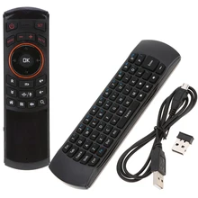 Keyboard Fly Air Mouse Mice Wireless Remote Control Motion Sense 2.4GHz  with Microphone for Android TV Box HTPC PC Laptop