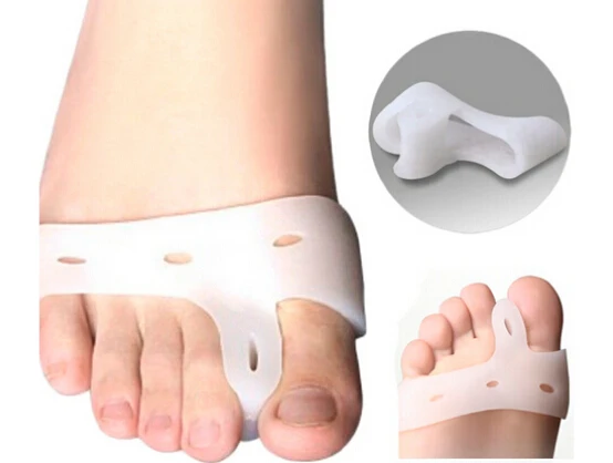 

1 Pair Silicone Gel Foot Fingers Toe Separator Thumb Valgus Protector Bunion Adjuster Hallux Valgus Guard Feet Care -27
