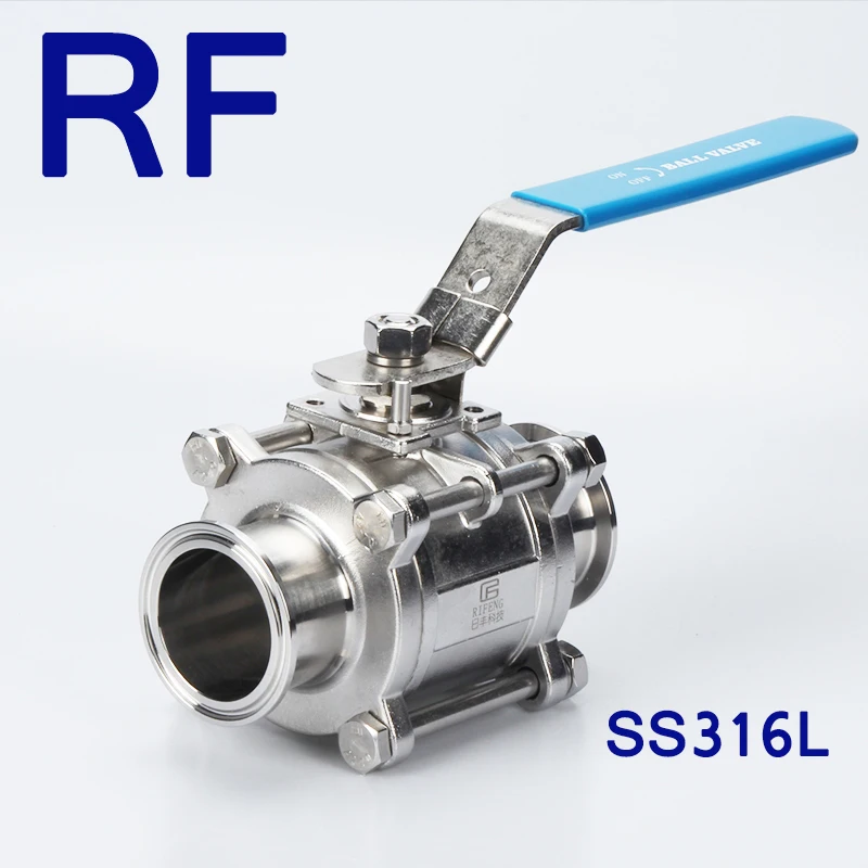 RF " SS316L Non-удерживания 3 шт. Тип полный Порты и разъёмы шаровой клапан санитарный Стандартный трехзажимных втулок Тип для домашнего пивоварения дневник