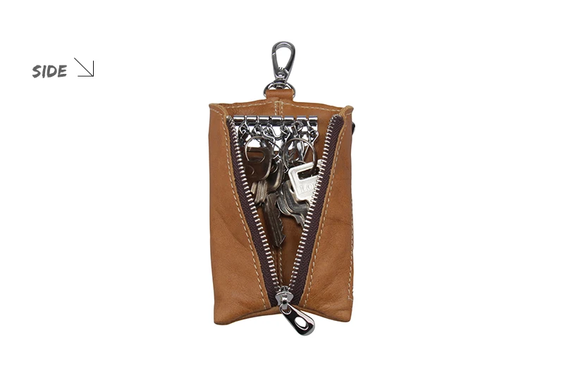 Etaofun, винтажный кошелек для ключей из натуральной кожи, женский брелок, чехлы на молнии, чехол для ключей, сумка для мужчин, ключница, органайзер для ключей