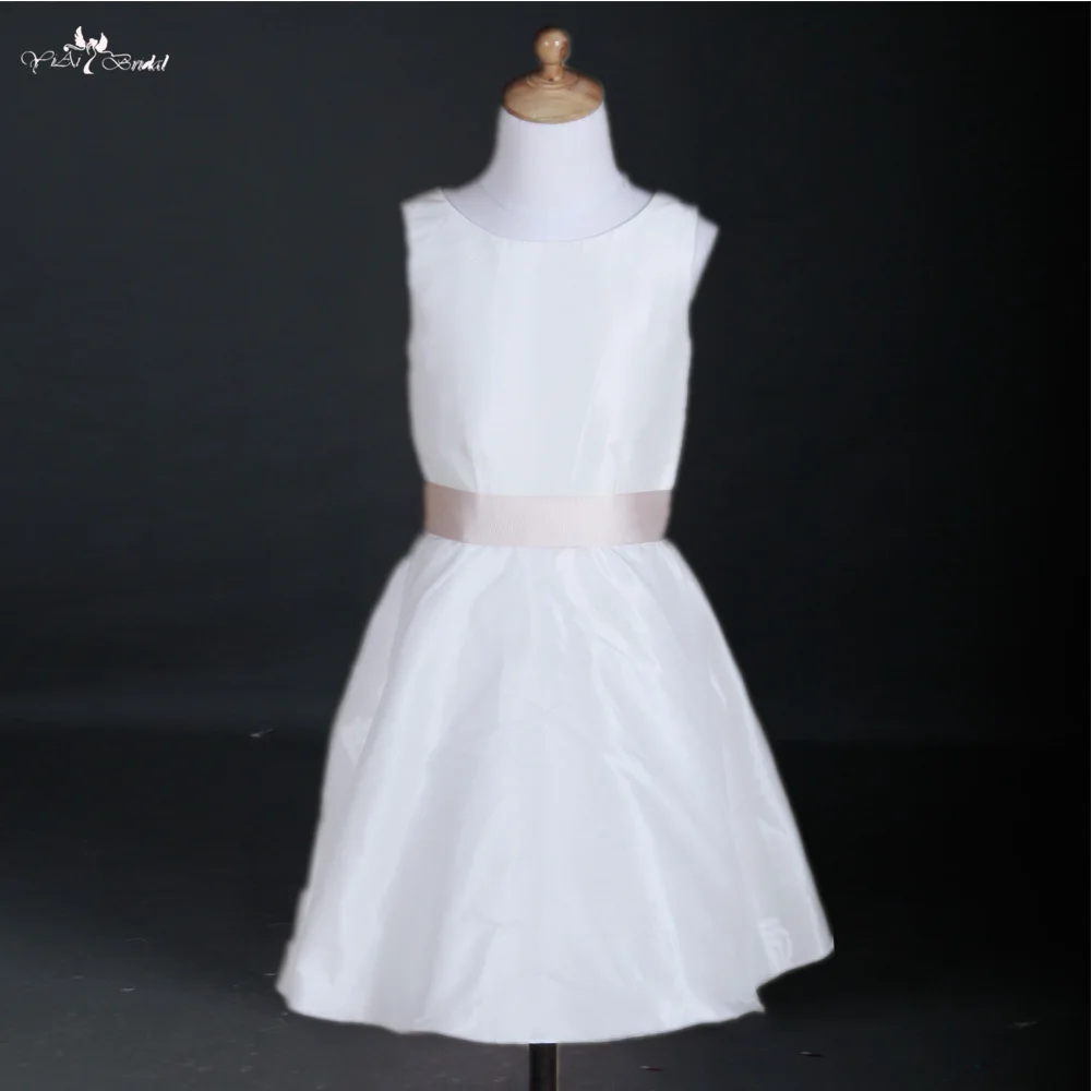 

FG29 Custom Made High Quality Ivory Taffeta First Communion Dresses For Girls