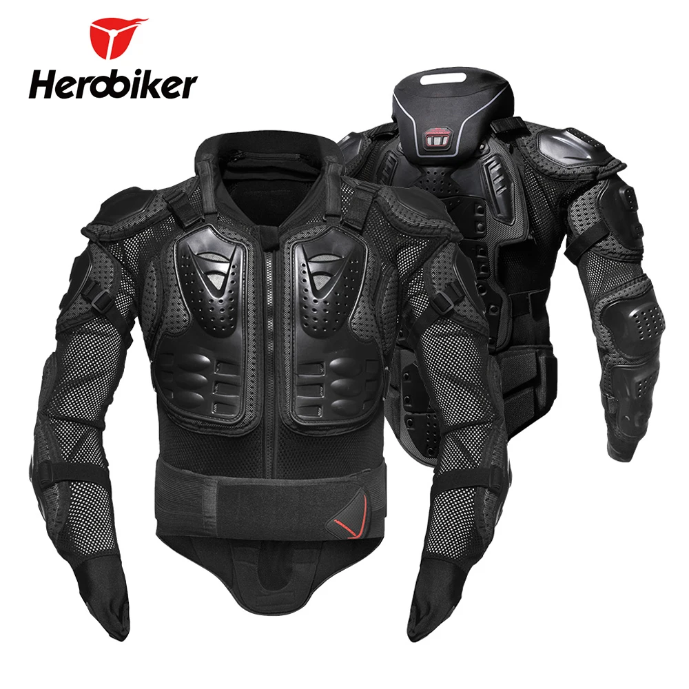 HEROBIKER Motorcycle Jacket Men Armor Motorcross Jacket Protective Gear Body Armor Protectors