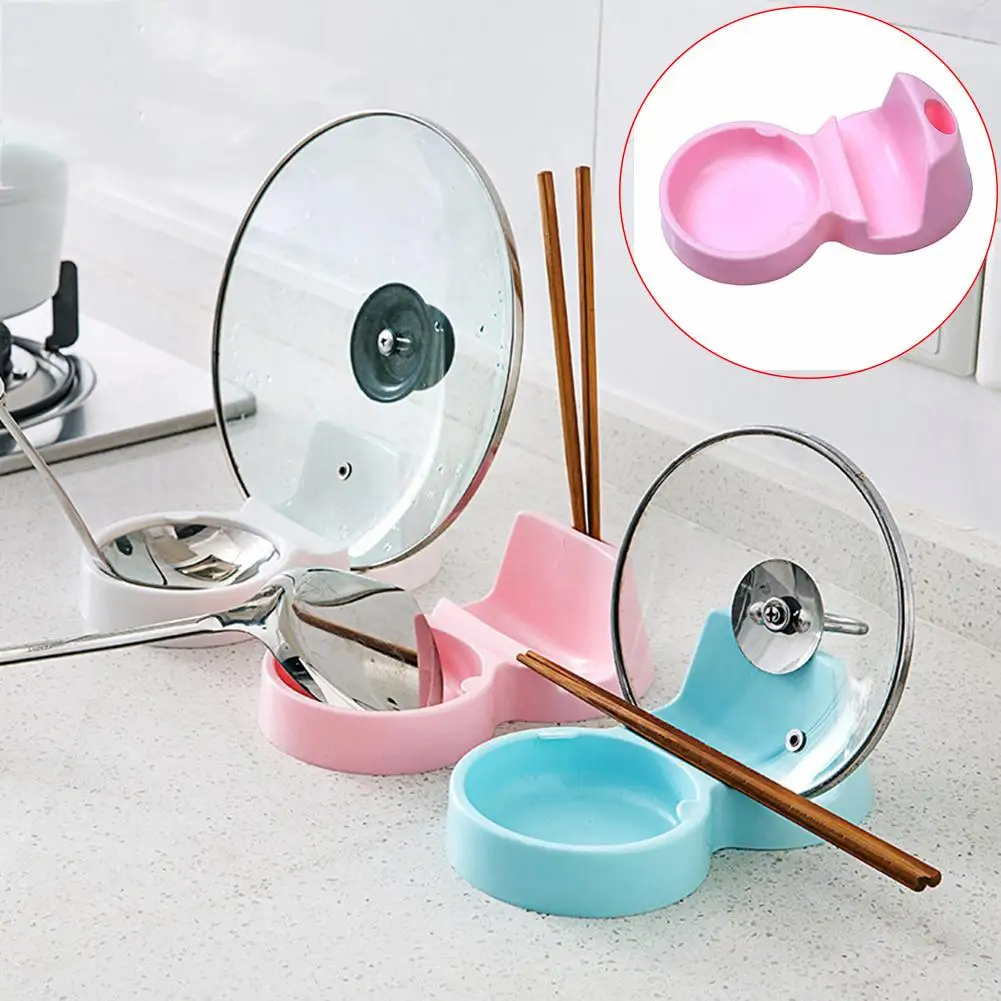 

Non-slip Spoon Pot Cover Shelf Cutting Board Cutlery Holder Kitchen Accessory hot