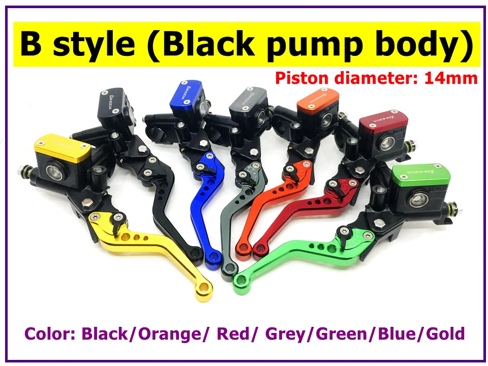 7 цветов мотоцикл 7/" 22 мм тормозной насос сцепления Главный цилиндр гидравлический рукоять насоса для Yamaha Kawasaki Suzuki