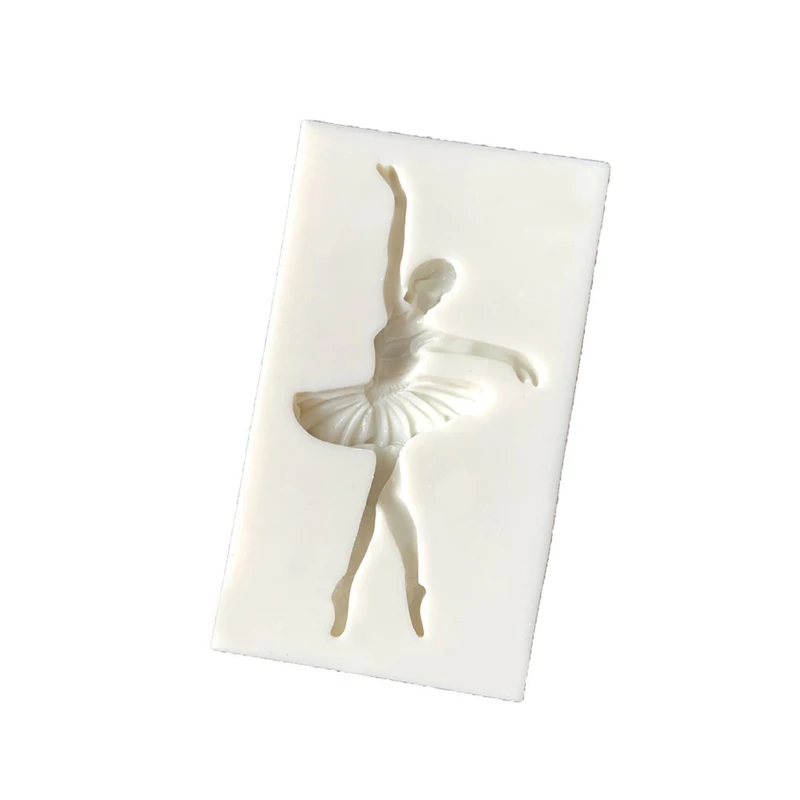 

European American Style Ballet Girl Dancer Silicone Molds Non-stick Shaped Fondant Fondant Moulds DIY Cake Decorating Tools