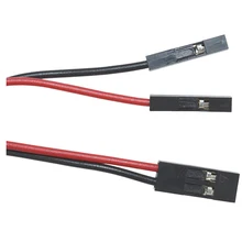 10 шт. 70 см 2Pin кабель набор женский-Женский Перемычка провода для Arduino 3d принтер Reprap, черный и красный Прямая поставка