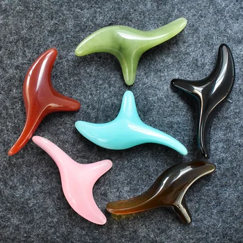 

Triangle Bird Body Massager Acupoint Stick Acupuncture Point Lymphatic Shiatsu Fork Scrape Massage Tool Rod Hand Foot Massager