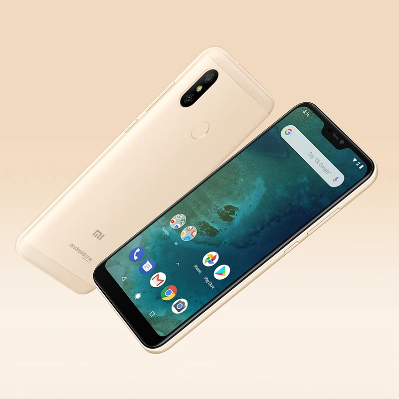 Глобальная версия Xiaomi Mi A2 Lite 4 Гб 64 мобильный телефон 5 84 ''полный экран Snapdragon 625